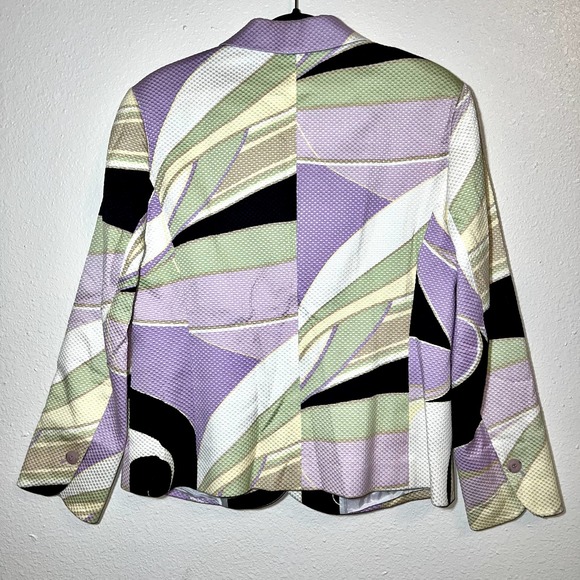 LUCIA Lavender Multi-Color Patterned Blazer - Picture 6 of 11
